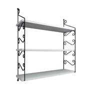 Mensola da parete in legno "Seramoni" 72 x 20 x 81 cm - Bianco