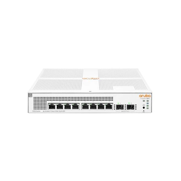 Switch aruba istant on 1930 8g managed 8xrj45 10/100/1000 poe 124w + 2sfp 1gbe garanzia a vita - jl681a