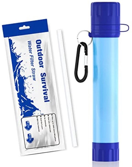 Sistema di Purificazione dell'Acqua - Sistema di Purificazione Acqua - Filtro di Purificazione dell'Acqua - Purificatore Acqua Outdoor - Blu