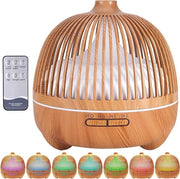 Diffusore di Aria per Olii Profumati - Diffusore Ultrasonico di Alta Qualità per Aromaterapia con Illuminazione a 7 Colori - Senza BPA - 30 dB Ultra Silenzioso - Con Timer e Spegnimento Automatico - Ideale per la Camera da Letto
