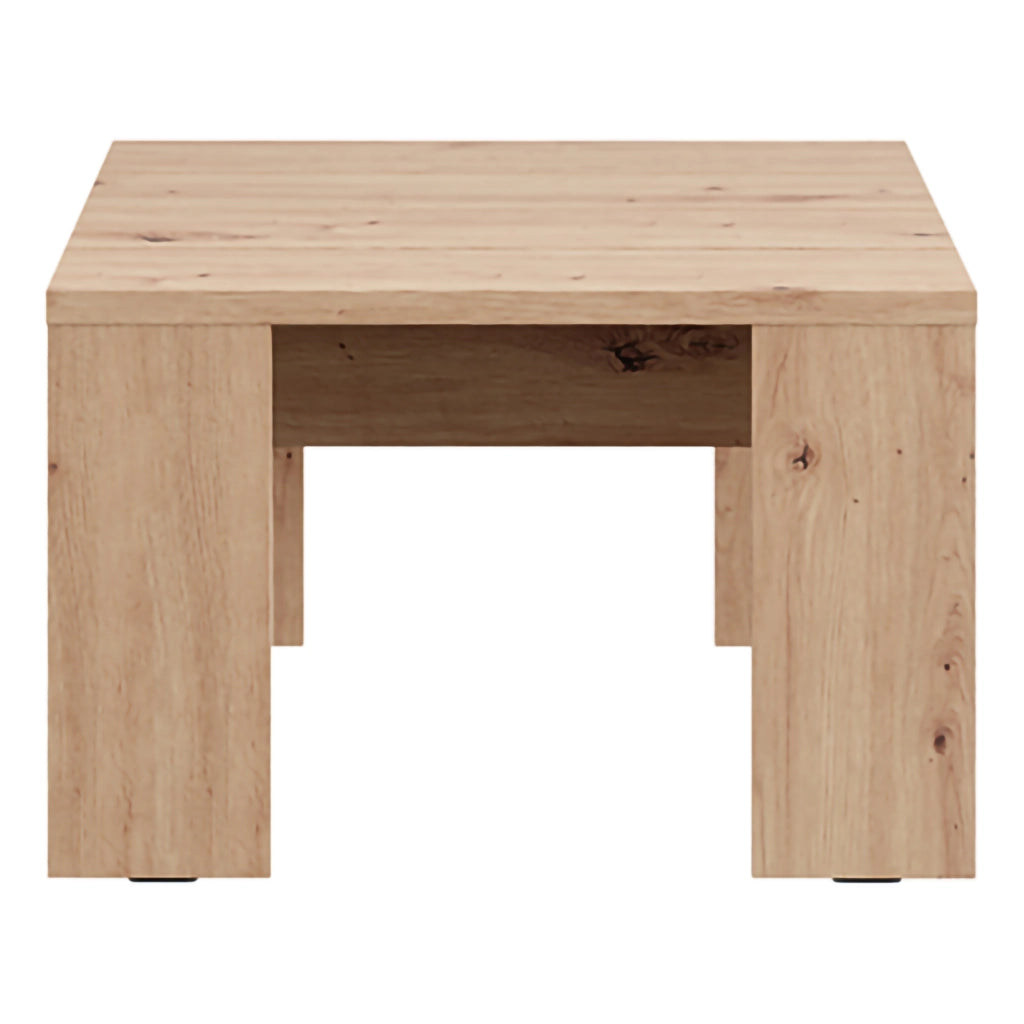 Magre, Tavolino da Salotto Forma Quadrato, 67x67x43h cm Marrone Rovere Nodi