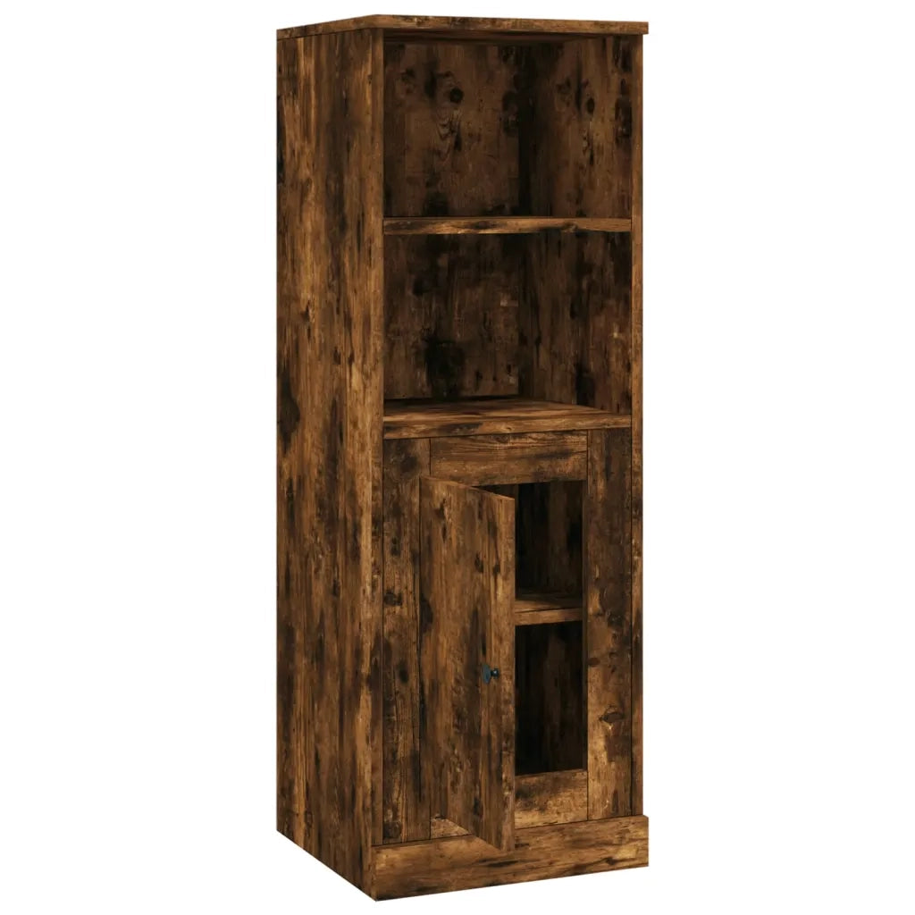 Credenza | Madia | Buffet da pranzo | Armadio da pranzo Rovere Fumo 36x35,5x103,5 cm in Legno Multistrato