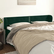Testiera ad Orecchio Verde Scuro 183x23x78/88 cm in Velluto