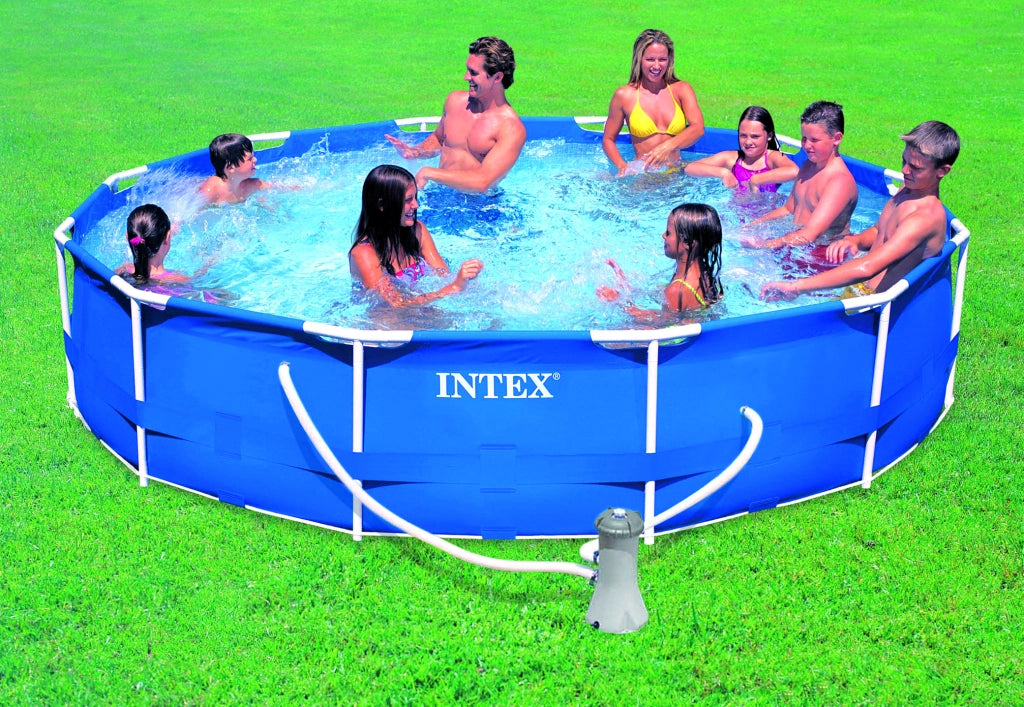 Intex PISCINA TONDA FRAME TELAIO PORTANTE CON POMPA FILTRO  Ø cm. 366x76 h