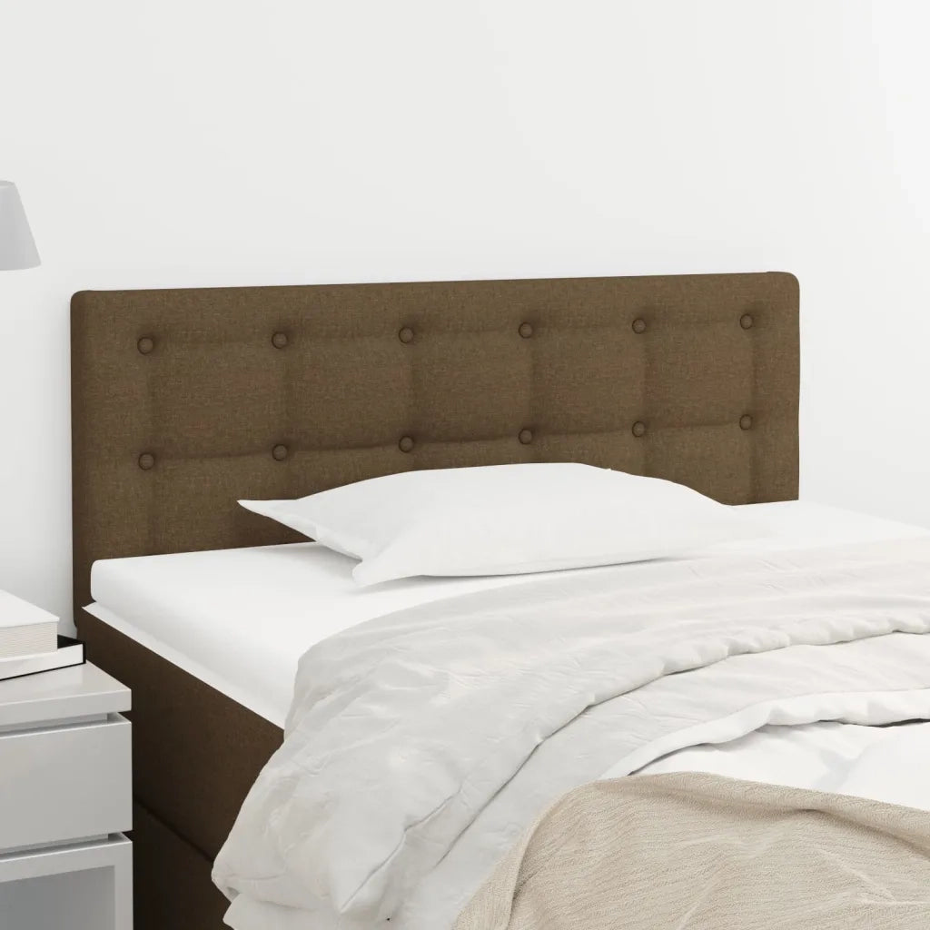 Testiera | Testata Marrone Scuro 100x5x78/88 cm in Tessuto