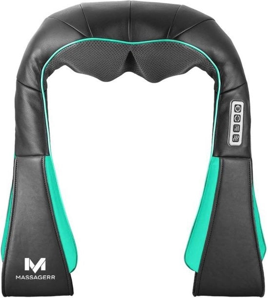 Cuscino di Massaggio Shiatsu Senza Fili con Funzione di Riscaldamento per Collo e Spalle