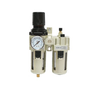 Filtro aria e lubrificatore con regolatore di pressione max. 1 MPa, attacco 1/2