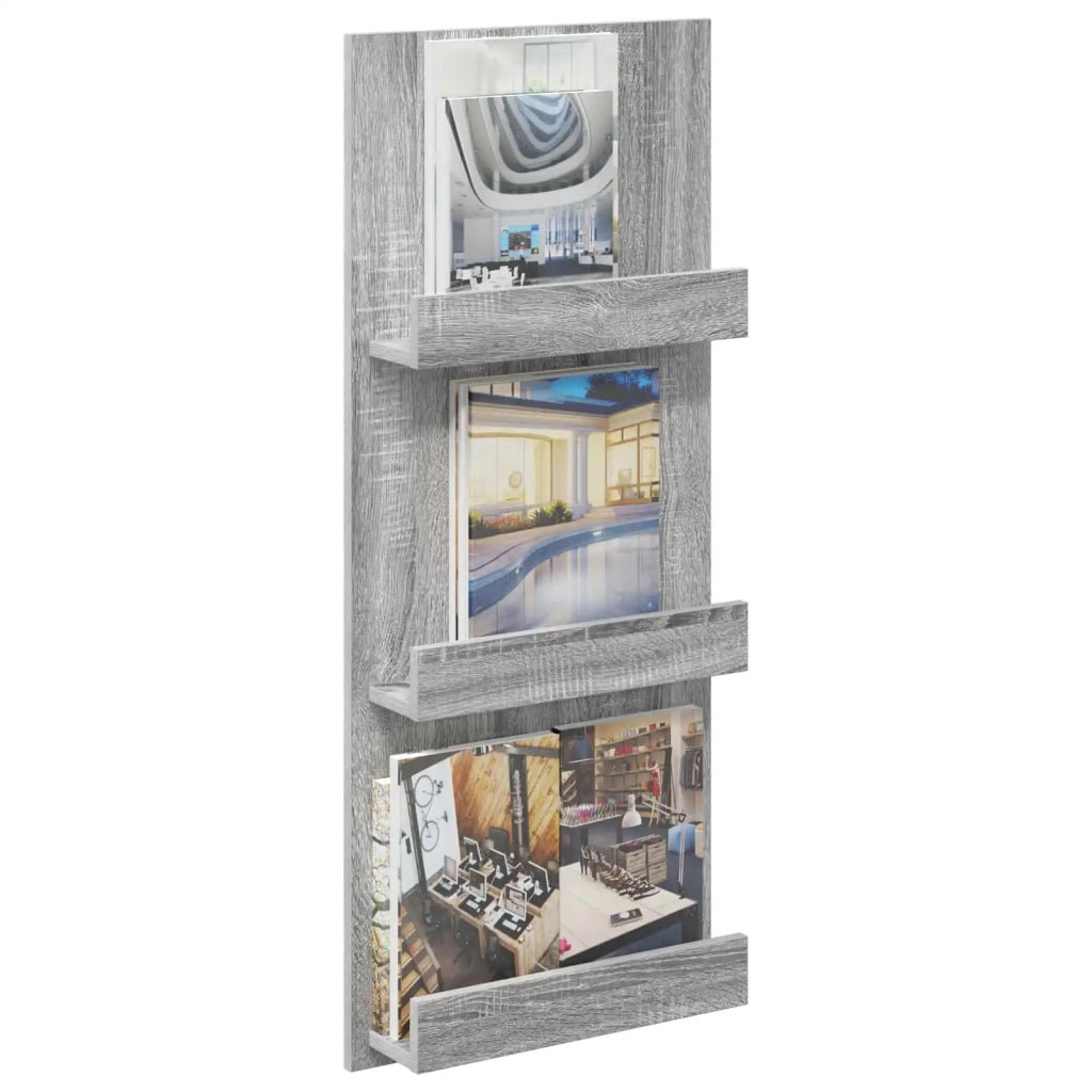 Scaffale per riviste Grigio Sonoma 43 x 11 x 102 cm CFW5595293
