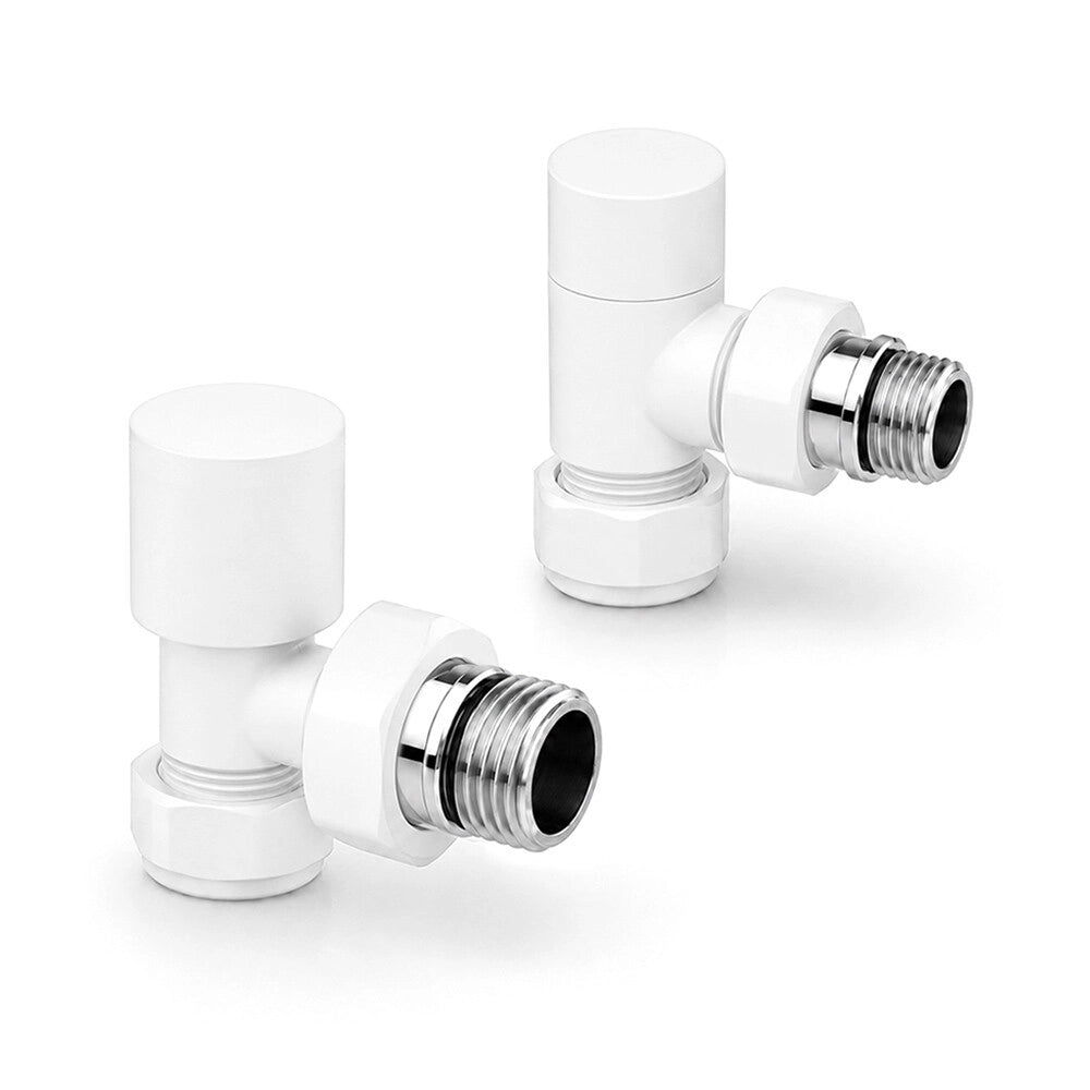 Kit valvola e detentore raccordo multistrato diam 16 bianco opaco