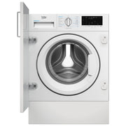 Beko lavatrice da incasso WIT8A4BW, 8 kg, classe A, 1400 giri-min, motore inverter, SteamTherapy, AutoClean, bianco