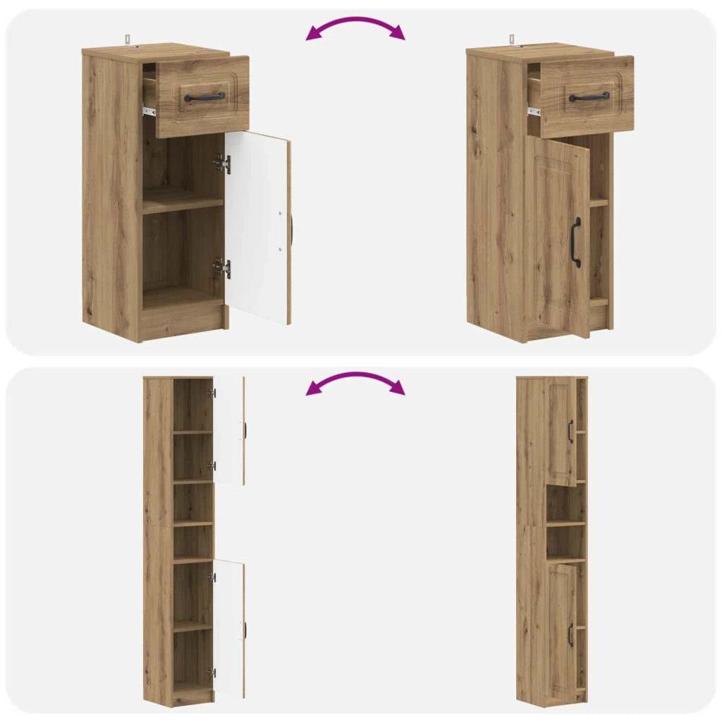 Set di armadietti da bagno in 3 pezzi UTRECHT 3417899