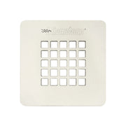 Griglia per piatto doccia beige in acciaio inox quadrata 12,5x12,5 cm