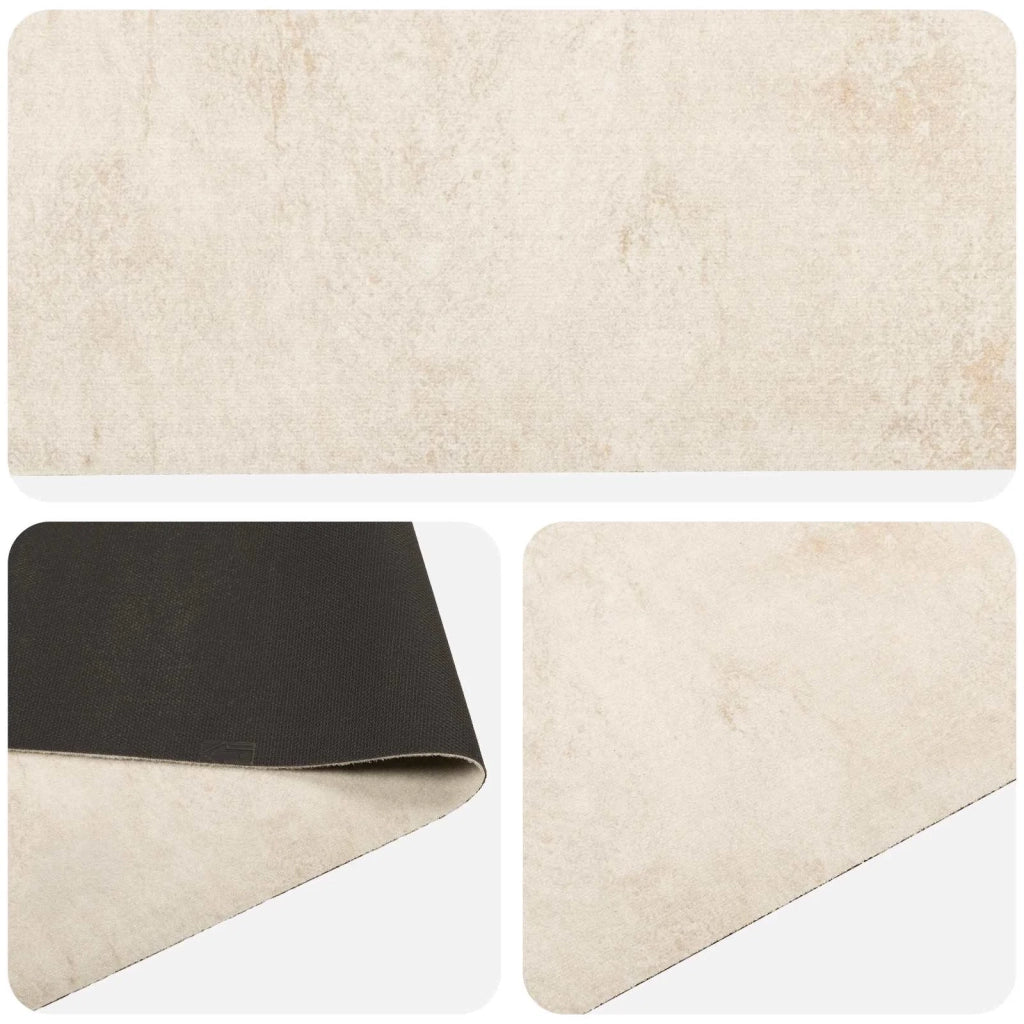 Tappeto da Cucina cemento crema 180 x 60 cm 100% Poliammide 42045708