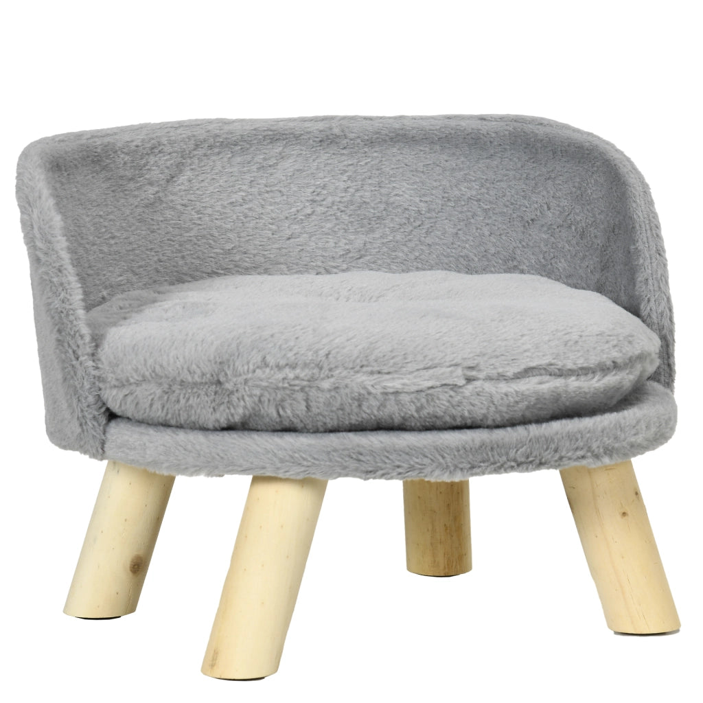 Letto per Cani e Gatti con Cuscino Lavabile ¨C zephmum ¨C Grigio 40.5x40.5x33 cm