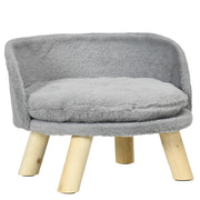 Letto per Cani e Gatti con Cuscino Lavabile ¨C zephmum ¨C Grigio 40.5x40.5x33 cm