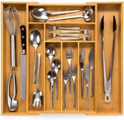 Sistema di caricamento per cucina in bambù - contenitore per cucina in bambù - profondità 47 cm - sistema di caricamento per cucina in bambù - contenitore per cucina in bambù - estraibile - organizzatore per cucina - organizzatore per cucina
