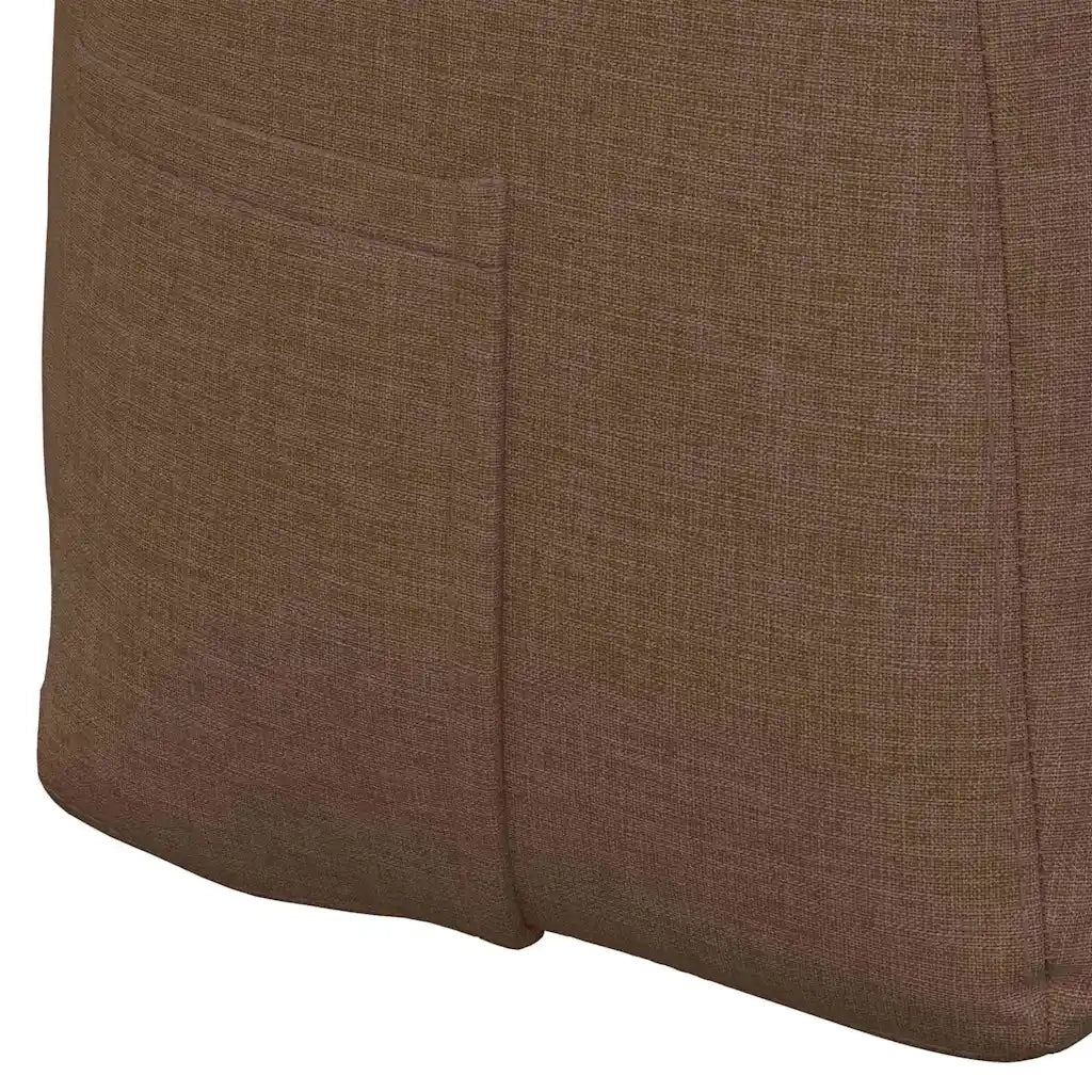 Cuscino per Schiena Marrone 160 x 24 x 50 cm Tessuto 42014532