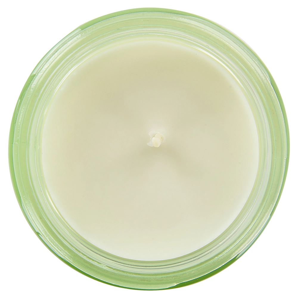 Set di 3 candele profumate multicolore 100% cera di soia stoppino di cotone vetro fragranza tè lavanda gelsomino