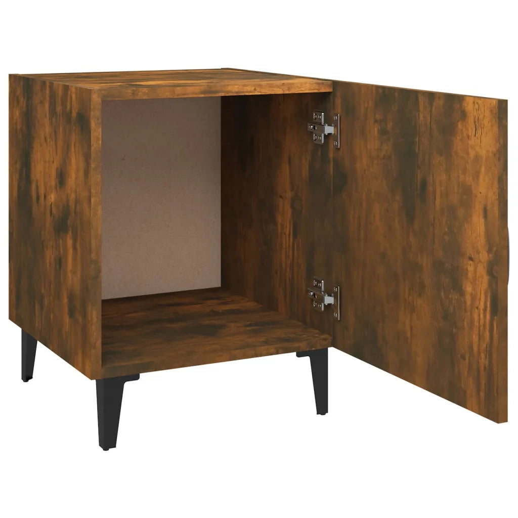 Comodini 2 pz Rovere Fumo in Legno Multistrato cod mxl 31733
