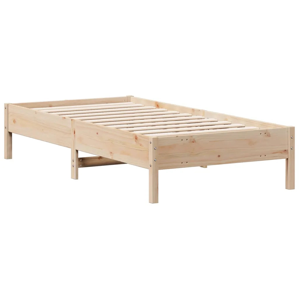 Letto singolo | Letto per adulti | Letto senza Materasso 75x190 cm in Legno Massello Pino