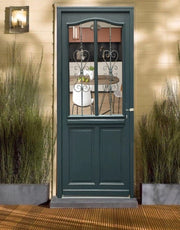 Portoncino d'ingresso in legno Exo modello 'Sabrina' 215X90 a sinistra senza maniglia