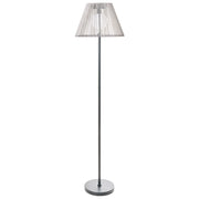 Lampada da terra solare per esterni grigia in materiale sintetico con base in ferro LED da giardino e patio a basso consumo energetico
