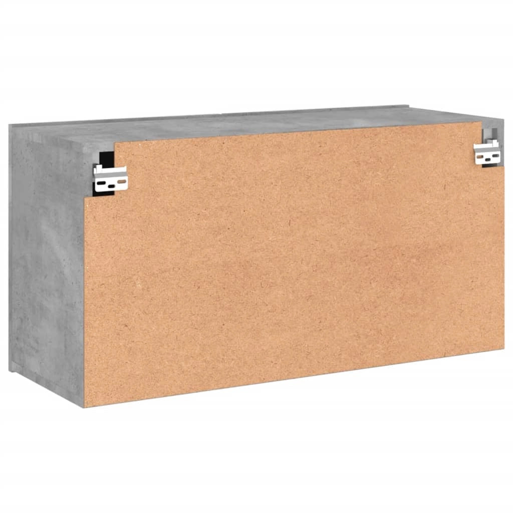 Mobile TV multimediale mensola TV credenza TV montaggio a parete 80 x 30 x 41 cm grigio 02_0027802
