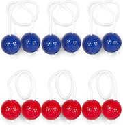 Set di 6 Bolas - 3 blu, 3 rosse - Giochi di abilità per bambini e adulti - Giochi da lancio - Giocattoli da esterno - Palle da golf