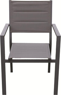 Sedia da Giardino 56x57x87 cm Space in Alluminio e Textilene Antracite