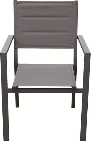 Sedia da Giardino 56x57x87 cm Space in Alluminio e Textilene Antracite