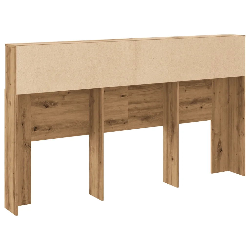Mobiletto con testiera in rovere artigianale 180x19x103,5 cm in legno ingegnerizzato