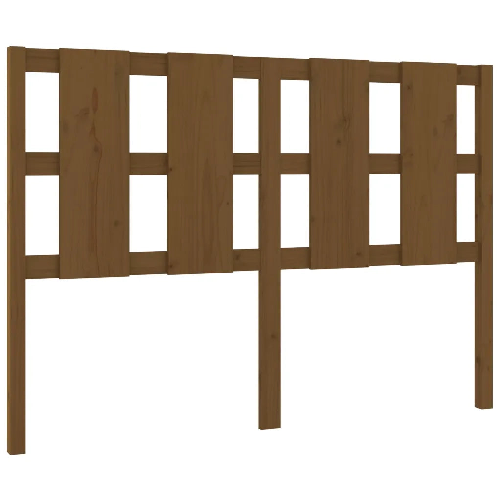 Testiera per Letto-Testata-Testiera Decorativa ambra 145,5x4x100 cm Legno Massello di Pino 364450