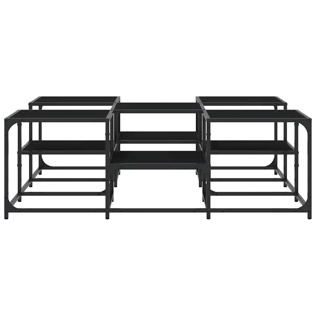 Tavolino da salotto | Tavolino da caff¨¨ | Tavolino da Soggiorno Nero 121x121x40 cm in Legno Multistrato