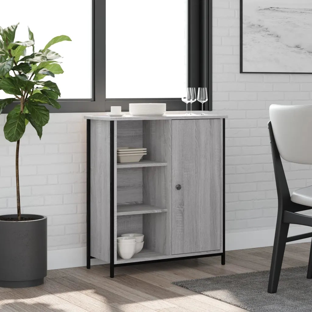 Credenza | Madia | Buffet da pranzo | Armadio da pranzo Grigio Sonoma 70x30x80 cm in Legno Multistrato