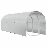 Pollaio Argento 600 x 200 x 200 cm Acciaio zincato 3434687