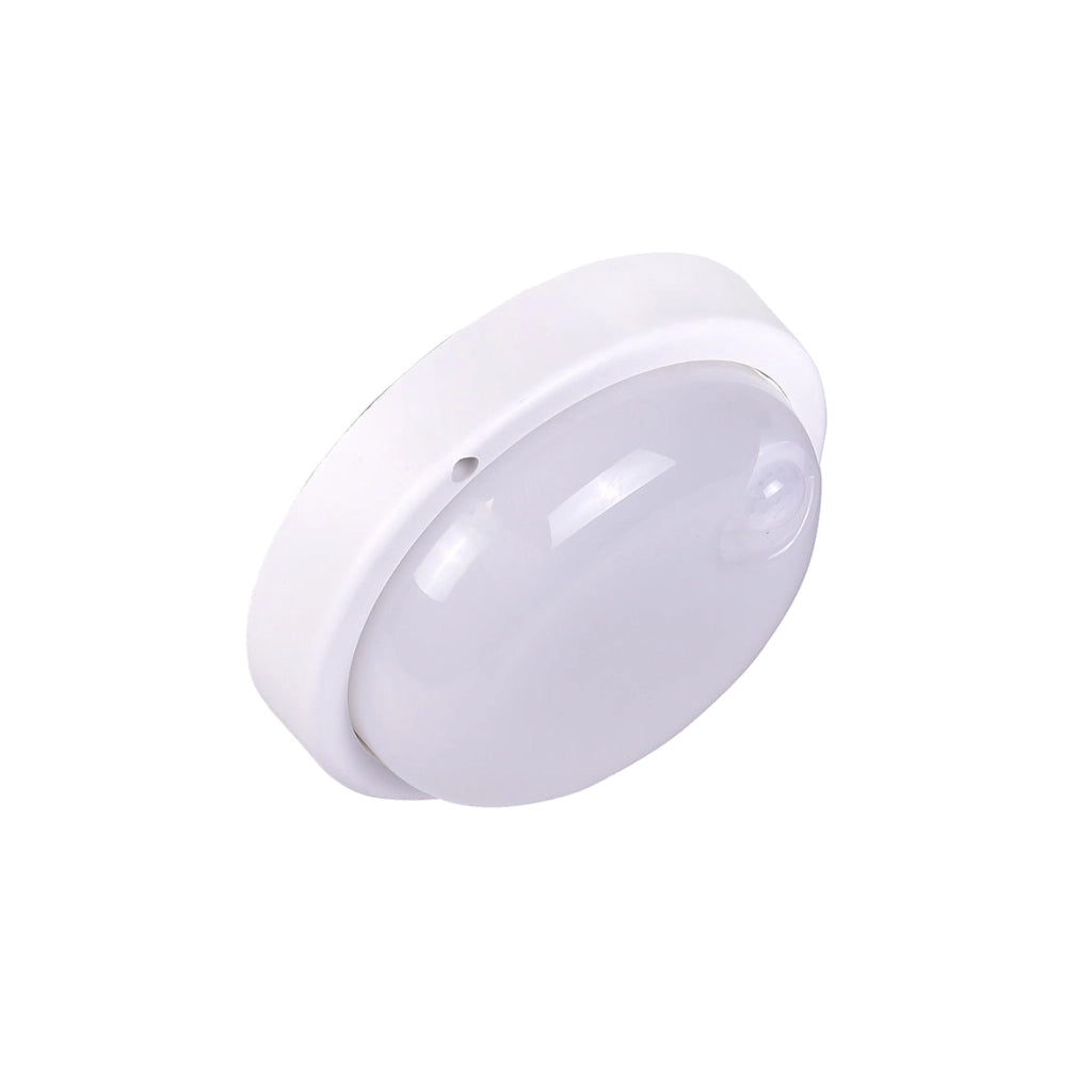 Lampada Plafoniera Tonda a LED con Sensore di Movimento 9W, Luce Fredda 6500K, 820 Lumen, IP56