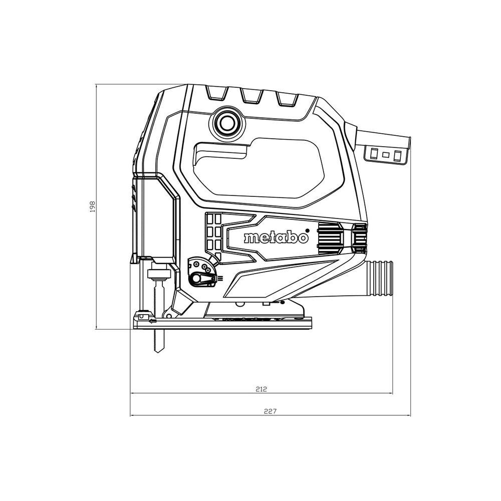 SEGHETTO ALTERNATIVO 450W TAGLIO 65mm LEGNO 6mm ACCIAIO STEB 65 QUICK METABO