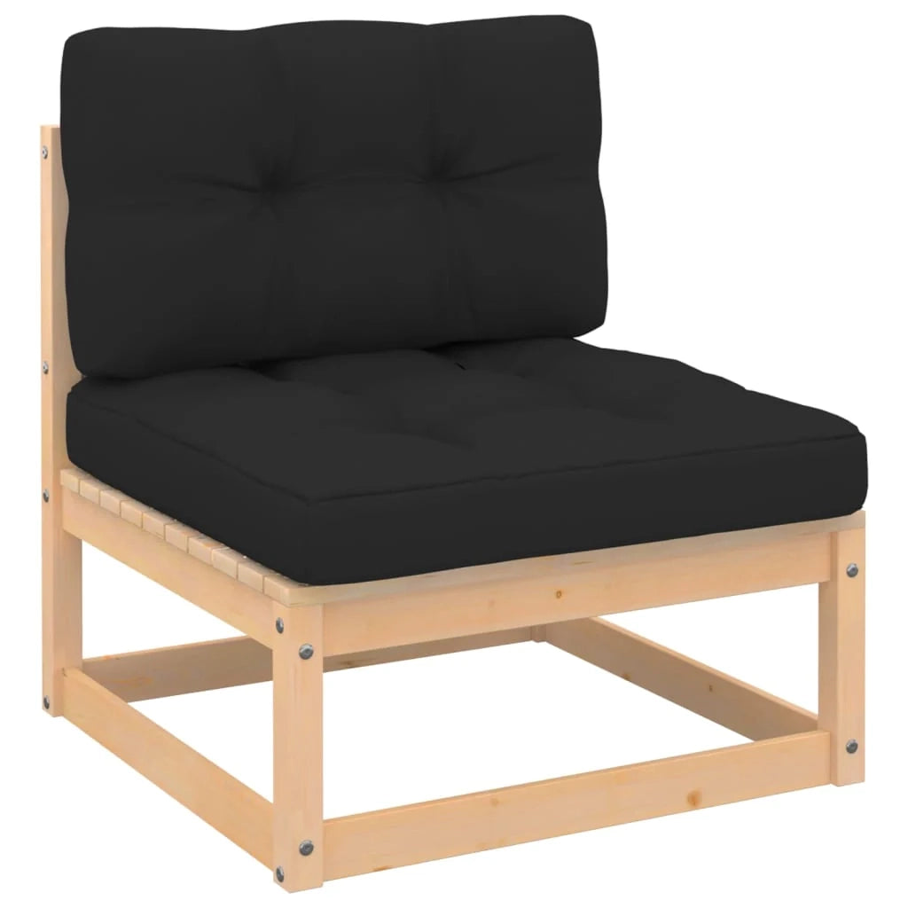 Set di mobili da giardino mobili da esterno 4 pezzi con cuscini legno di pino massiccio 02_0016108