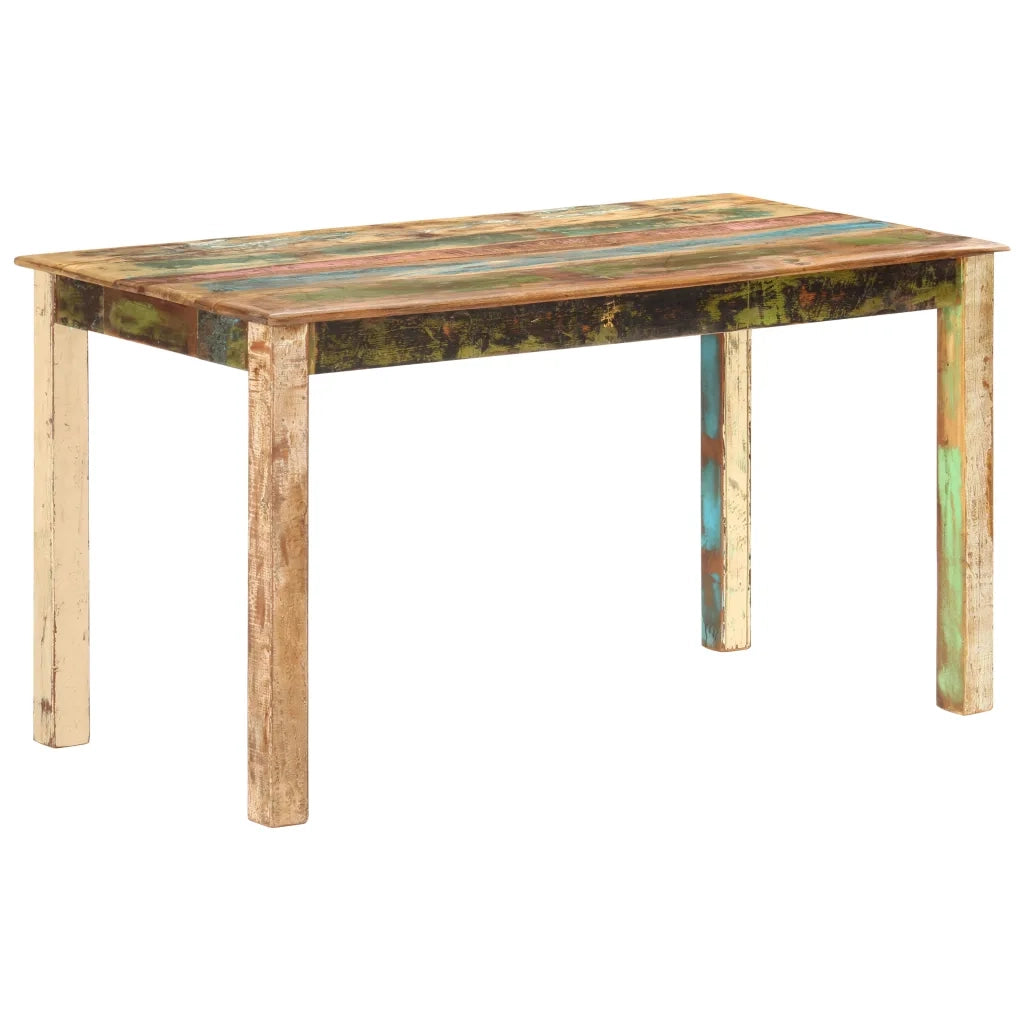 Tavolo da Pranzo in Legno Massello di Recupero 140x70x76 cm cod mxl 58542