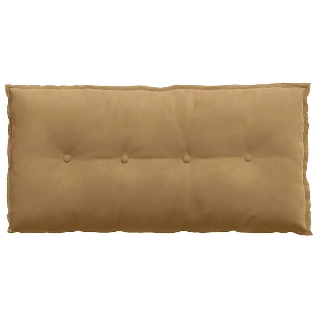 Cuscino per Schiena | Cuscino dorsale Marrone 100 x 50 cm Tessuto in Cords