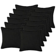 Federa 12 pcs HOUTEN Nero 45 x 45 cm Bouclé 918675