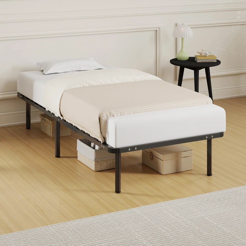 Letto Contenitore 90x190 ¨C Zephmum ¨C Legno Massello Nero 350 kg