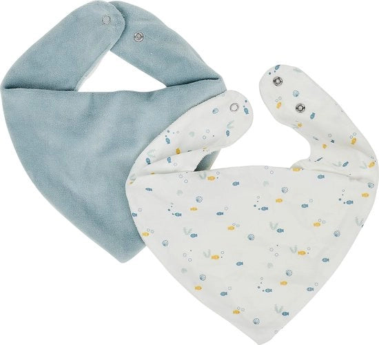 Set di 2 Bandana per Bambino Slabbetjes - Romeo, Jules e Sally - 30 cm - Multi