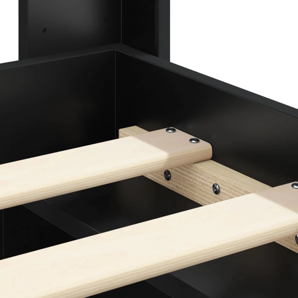 Struttura del letto con stoccaggio e testata 3 pcs 3413830