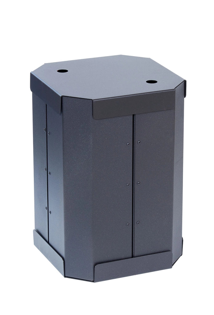 Portasacco Pellet 31x31x45,5 cm Crea Pellet Quattro in Acciaio Nero