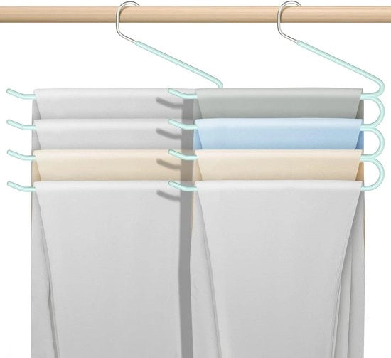 Supporti per abbigliamento anti-scivolo in acciaio inossidabile (3 pezzi) - Verde