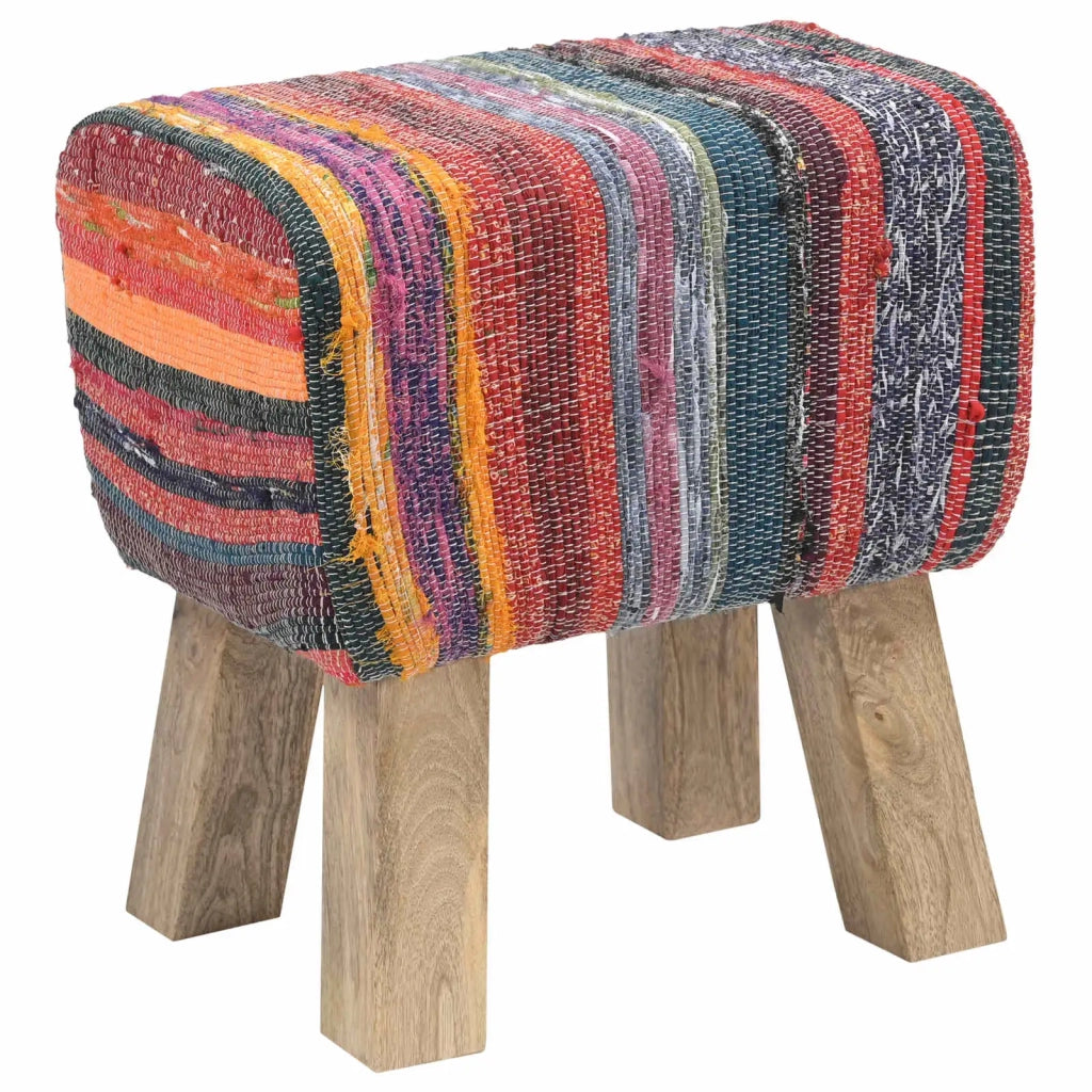 panchina 40 x 30 x 45 cm Pelle Vera Multicolore 42042103