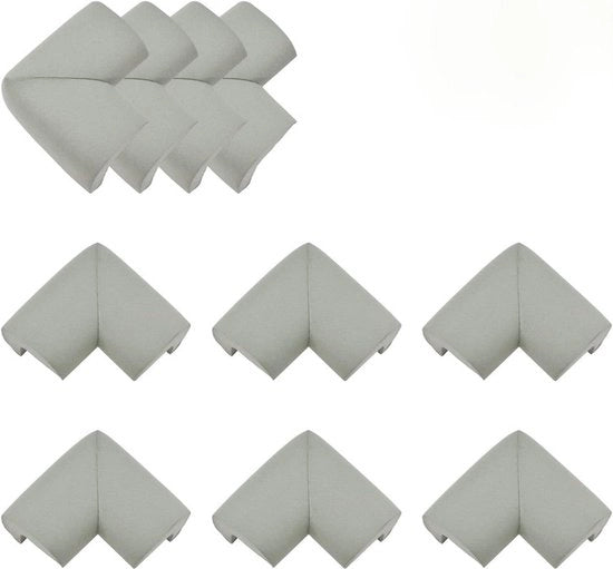 Protezione angolare per vetrina a forma di U, 10 pezzi, protezione angolare per vetrina piatta, protezione angolare per vetrina a forma di U, protezione angolare per vetrina di tavolo, dimensioni 6*6*3,5cm, spessore 1,2cm, colore grigio
