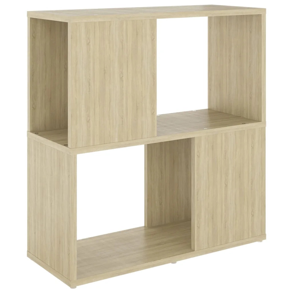 Libreria-Scaffale per Libri-Mobile di Stoccaggio Rovere Sonoma 60x24x63 cm in Truciolato