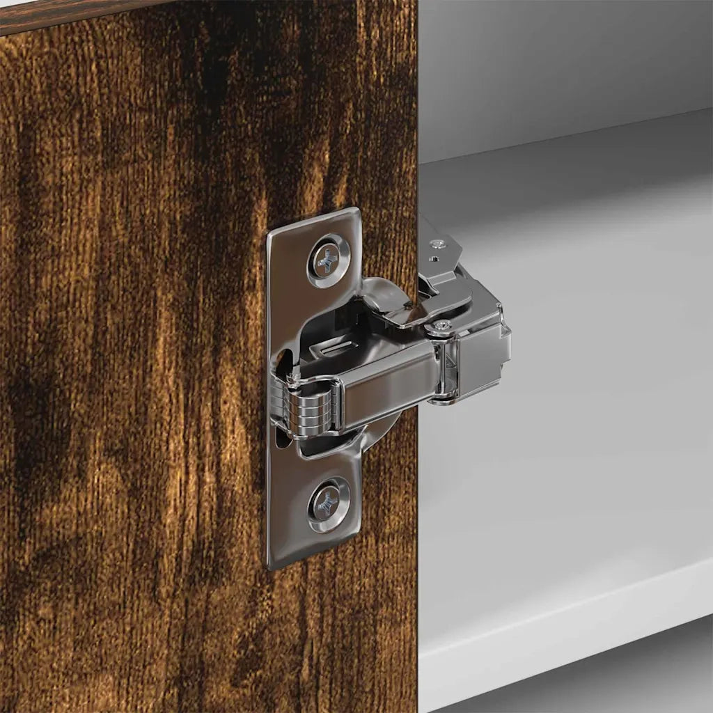 Armadio pensile Rovere Affumicato e Bianco 57 x 57 x 40 cm 884190